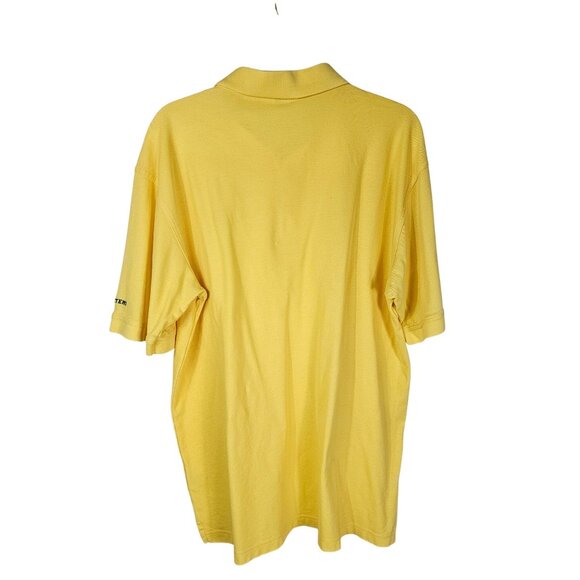 VTG Y2K Masters Collection Yellow Polo Shirt L 100% Pima Cotton Golf Casual - Picture 2 of 8